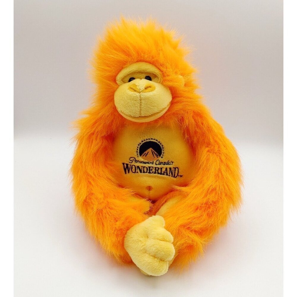 Paramount Canada Wonderland Stuffed Plush Fluffy Furry Orange Monkey Ape Gorilla